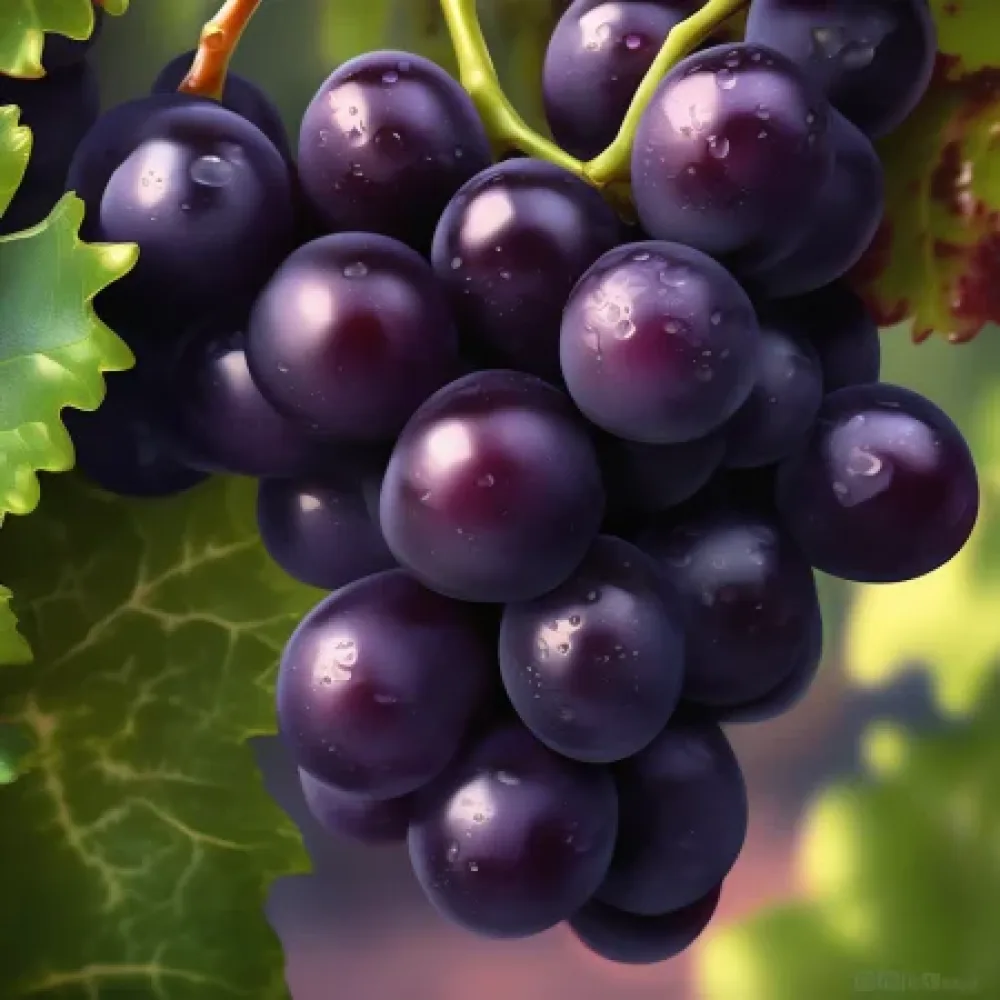 Vinná réva Black Magic – červená stolní odrůda hroznů – raně zrající